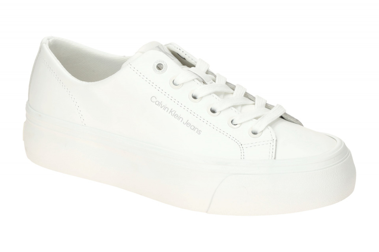 Calvin Klein VULC FLATFORM LOW YW01771 0K4 wei? - sportliche Halbschuhe f?r D...