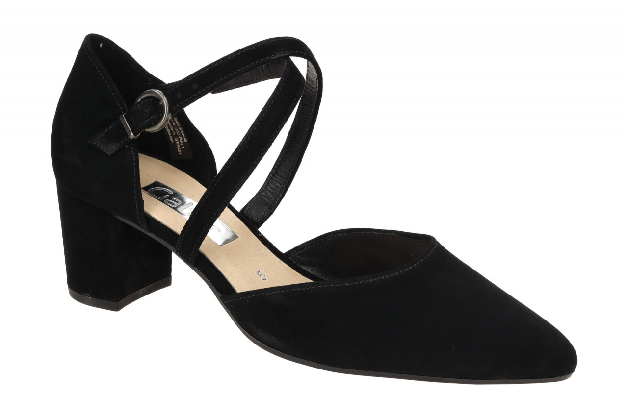 Gabor 71.343.17 schwarz - Riemchen Pumps f?r Damen
