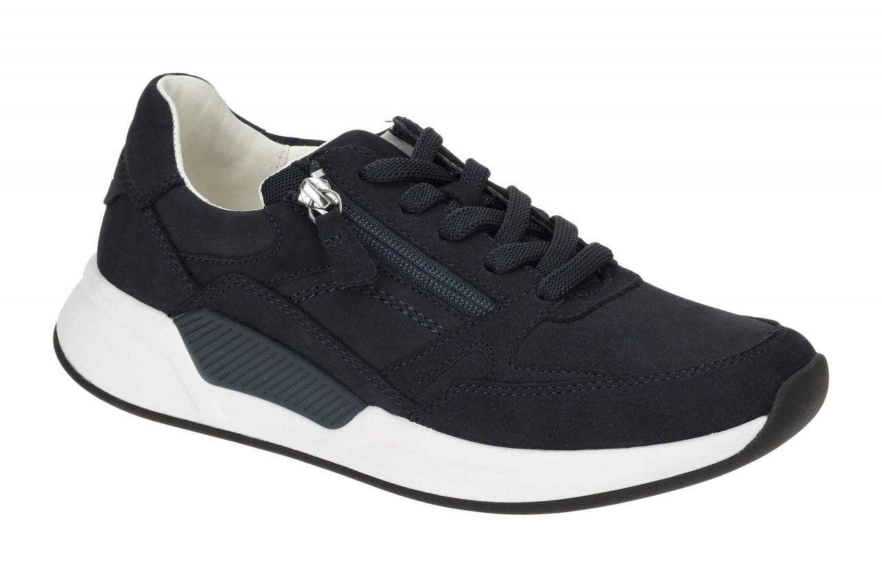 Gabor 86.958.36 ROLLINGSOFT Sneaker Damen Sportliche Halbschuhe Blau