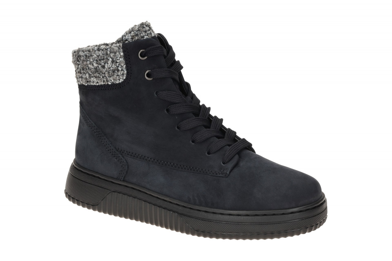 Gabor Damen Stiefeletten 76.795.46 Nightblue/Grey Bequeme Mid-Sneakers