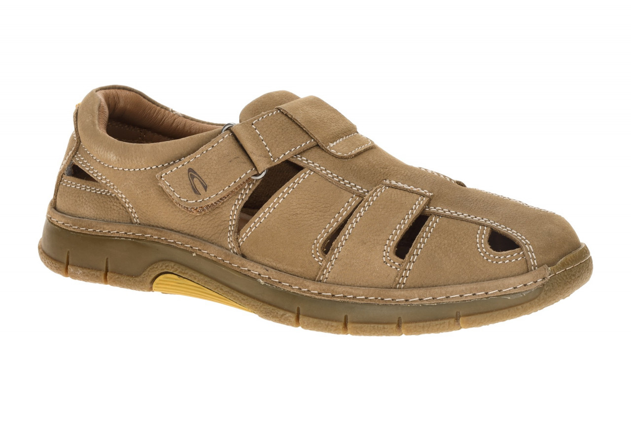 camel active Herrenschuhe Slipper Walk 56WAH03 Braun taupe Echtleder Gummisoh...