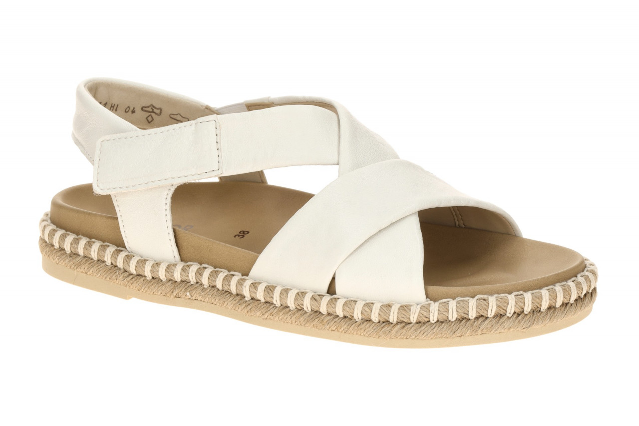 Gabor Damen Sandalette 83.781.20 wei? latte Riemchen Sandalen mit Best Fitting