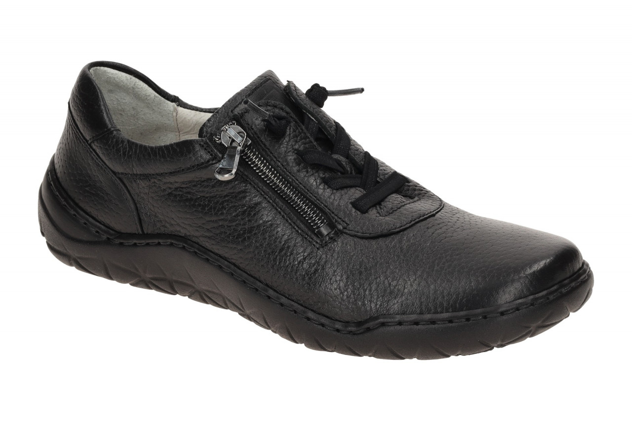 Waldl?ufer 612003 K-MILENA Damen Halbschuhe Schwarz Echtleder Bequem Fu?bett
