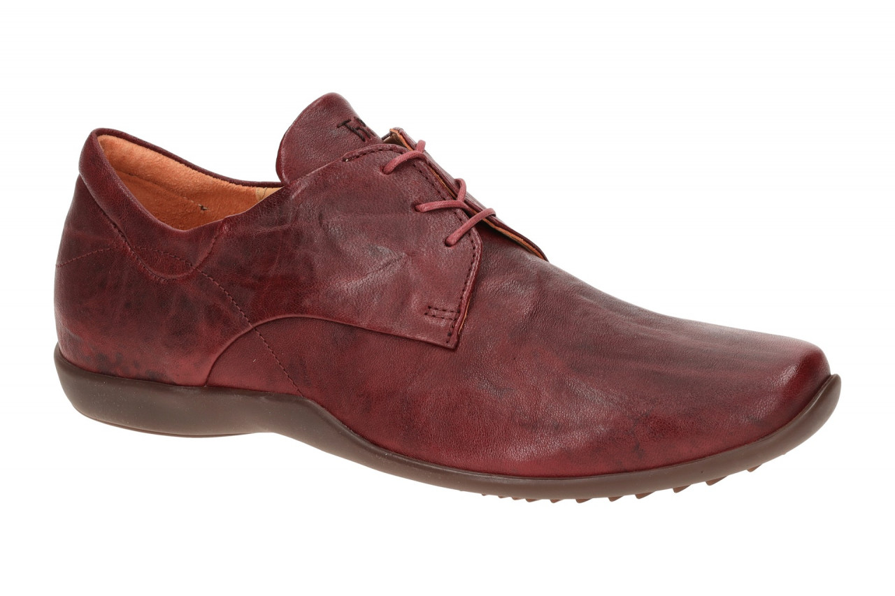 Think 3-000275-5000 Stone Herrenschuhe in Rot - Echtleder, Schn?rung, Gummisohle