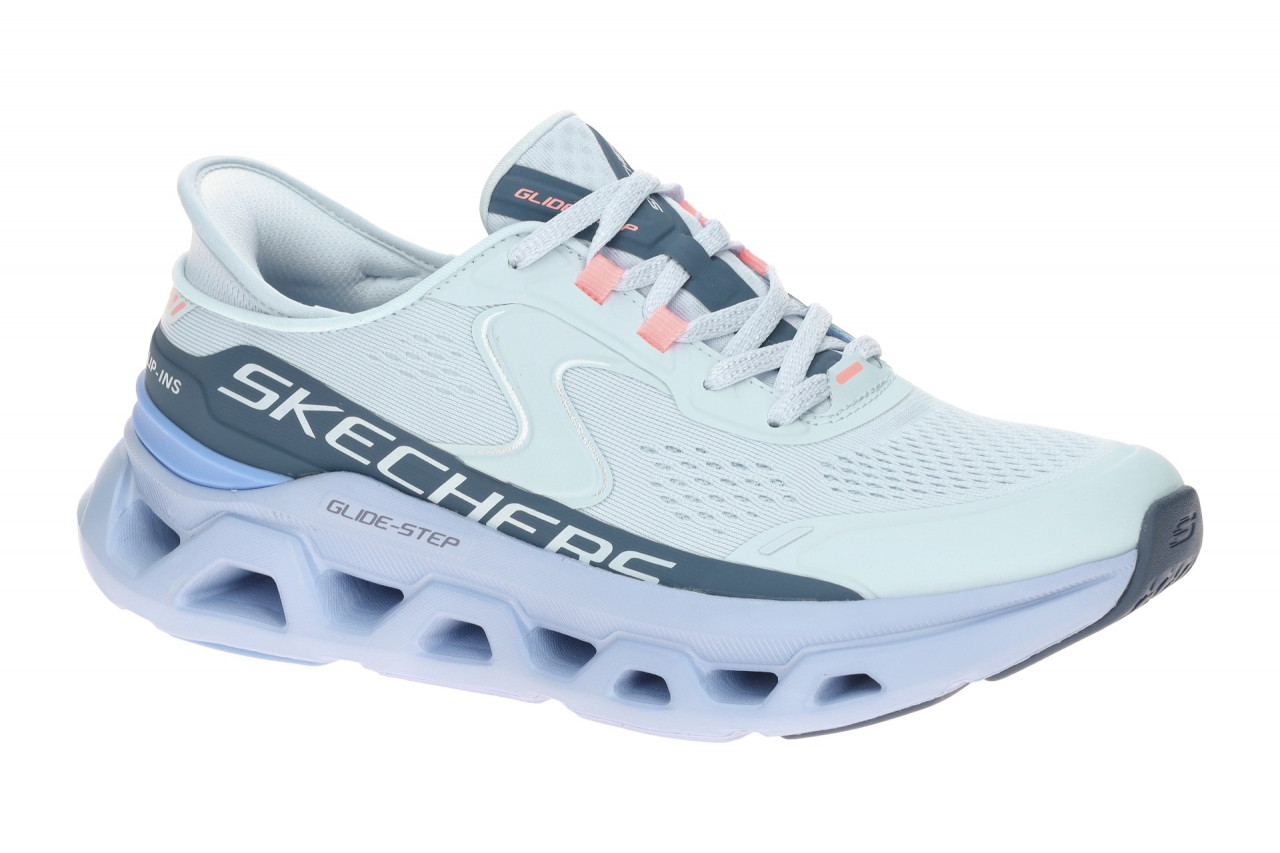 Skechers 150510 LTBL Damen Sport-Halbschuhe Blau light blue Luftgepolsterte M...