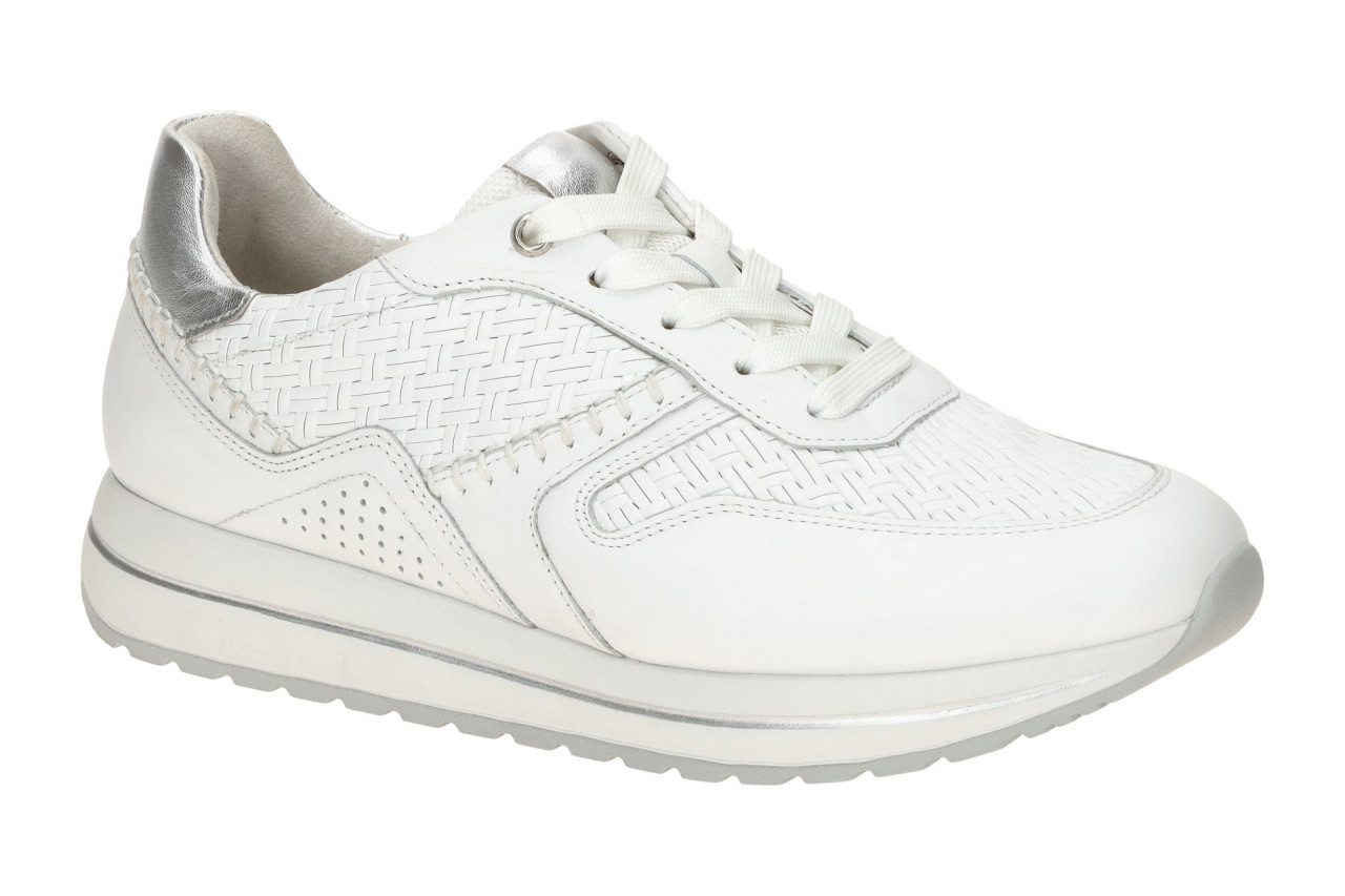 Gabor 86.336.50 DAVOS Damen Sneaker Wei? Silber H-Weite