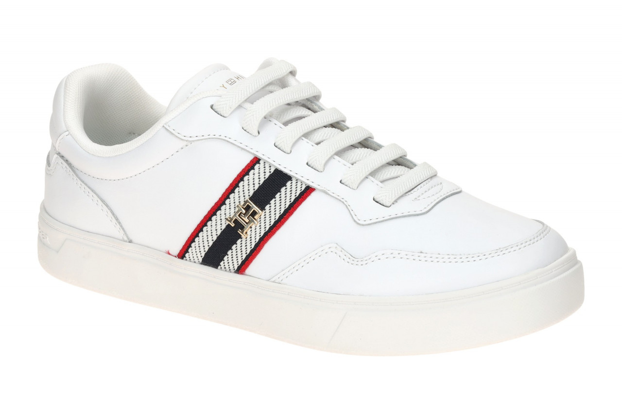 Tommy Hilfiger TH WEBBING CUPSOLE FW09001 YBS wei? - sportliche Slipper f?r D...
