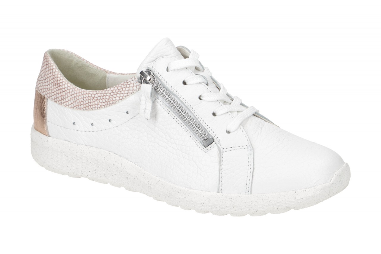 Waldl?ufer 634002 K-IRA Damenschuhe wei?/skin/rosegold bequeme Schn?r-Halbschuhe