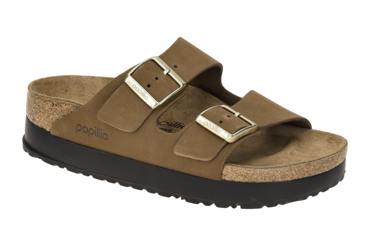 Birkenstock ARIZONA PAP FLEX PLATFORM 1028366 braun - Pantolette f?r Damen