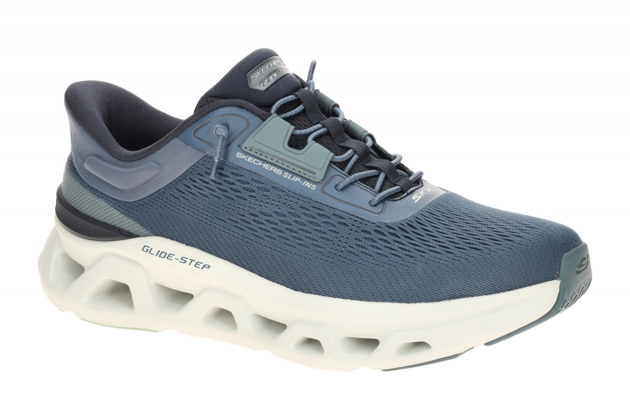 Skechers 233026 NVY Herren Sneaker Halbschuh blau vegan Air Cooled Memory Foam