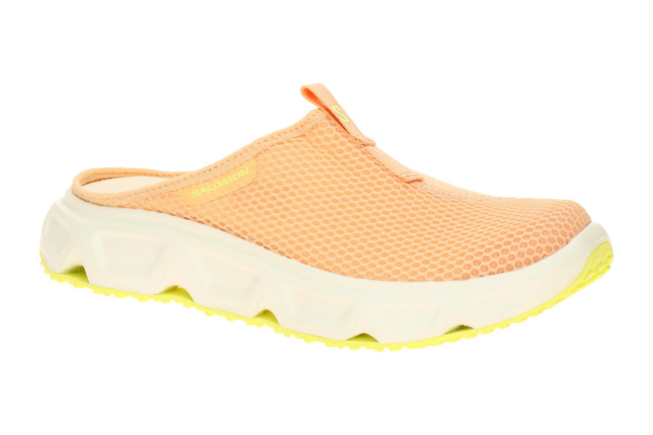 Salomon 479948 REELAX SLIDE 6.0 Damen Pantoletten Orange Almond Cream/Vanilla...