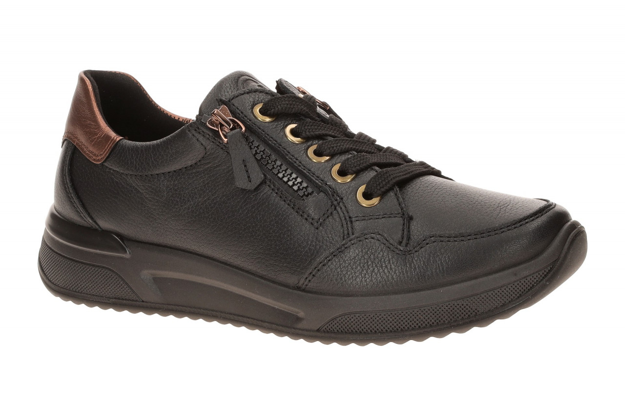 ara 12-52604 01 VIENNA Damen Schn?r Halbschuhe in Schwarz/Mocca mit High Soft...