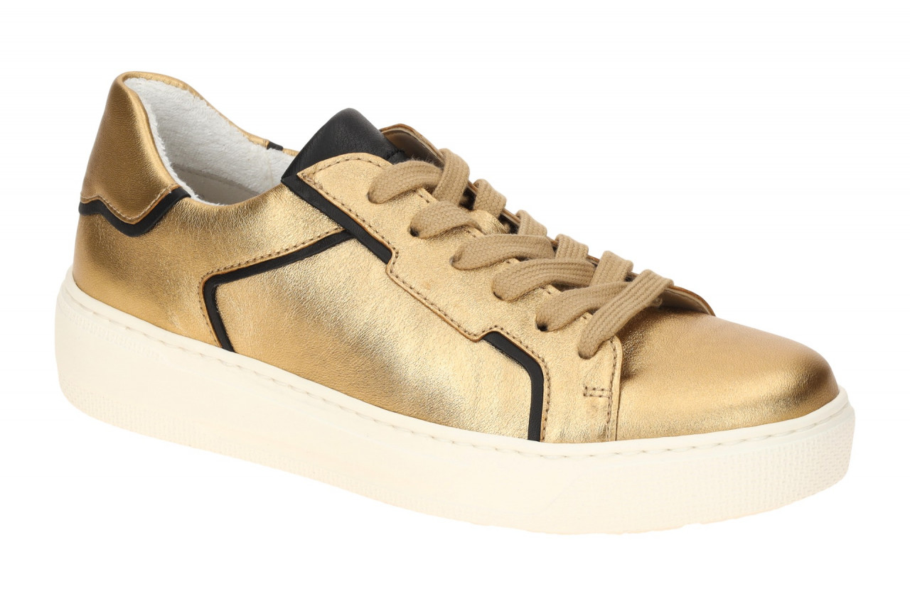 Gabor 63.210 Damen Sport-Halbschuhe gold/schwarz Best Fitting flexibel