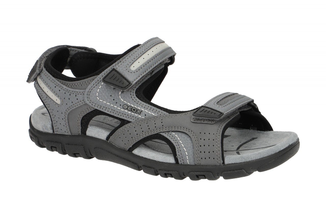 Geox Herren Sandale U8224D light grey - wasserdicht + atmungsaktiv