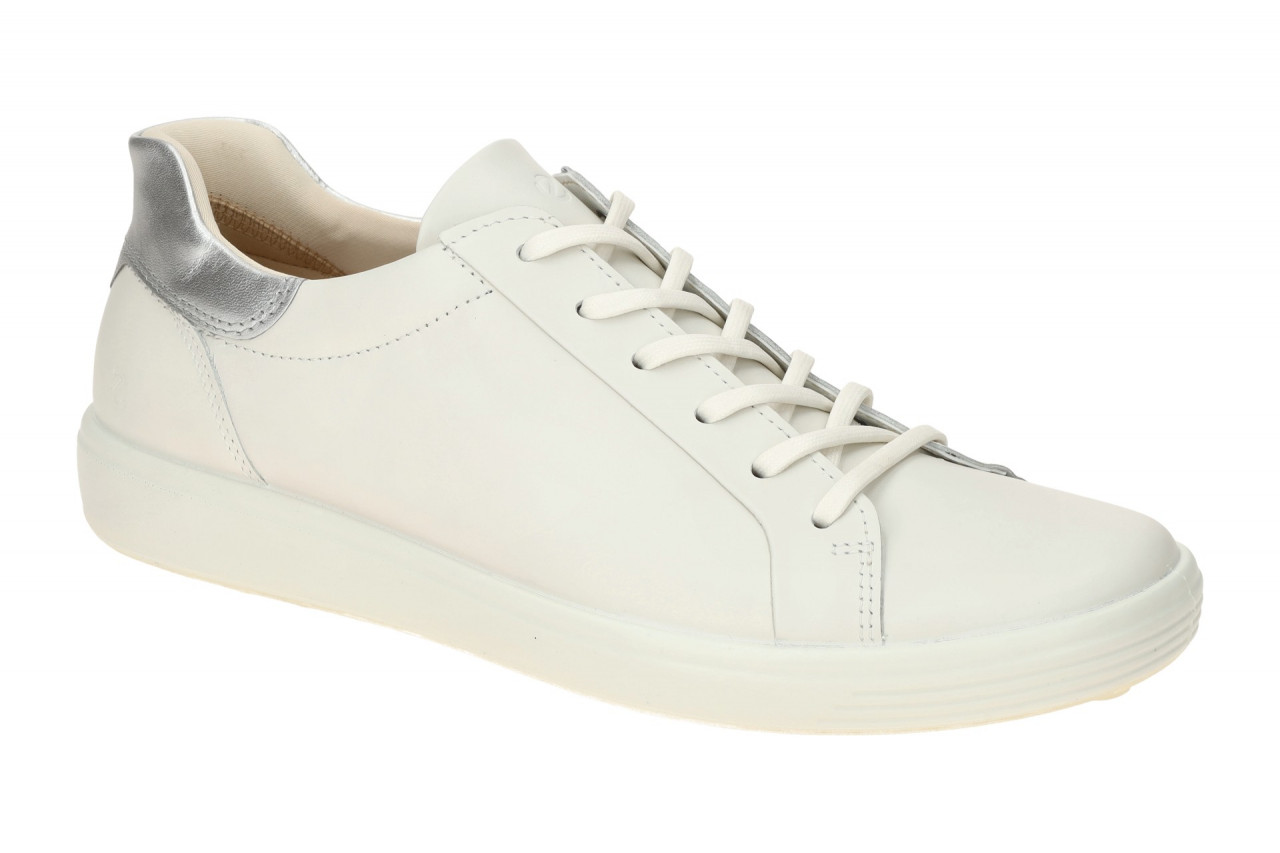 Ecco 470843 Soft 7 Women - Sportliche Sneakers in Wei? / Silber