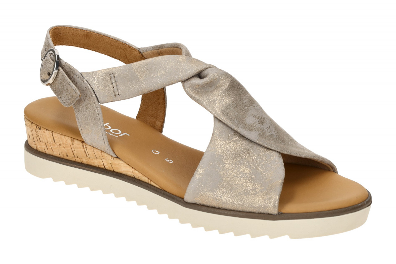 Gabor GENUA 62.751.95 grau - Riemchen Sandale f?r Damen