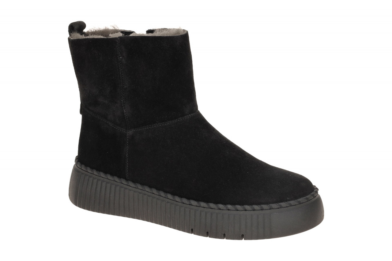 Gabor 73.542 Damen Stiefeletten Schwarz Lammfell Warmfutter Keilabsatz