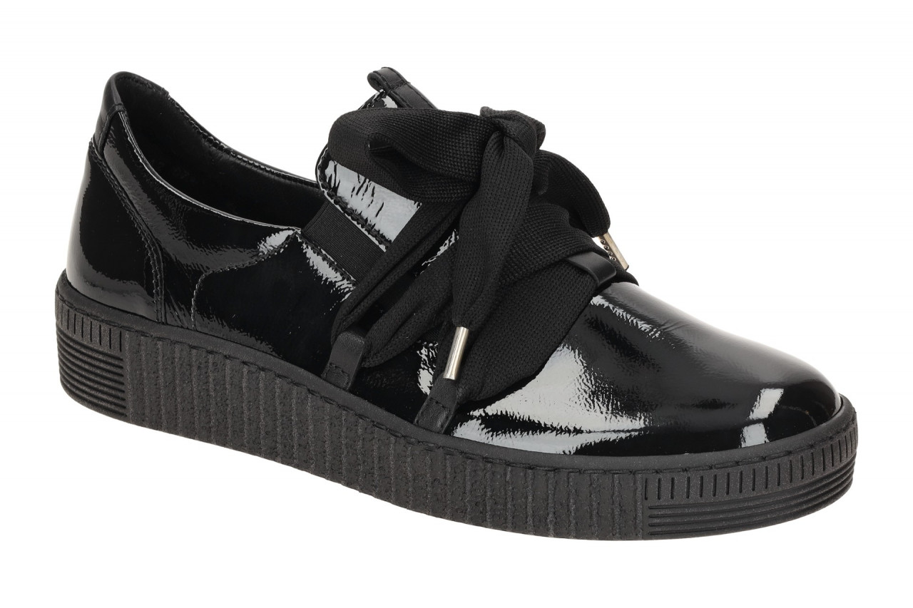 Gabor 73.333.97 Damen Slipper schwarz uni Echtleder Komfort Fu?bett