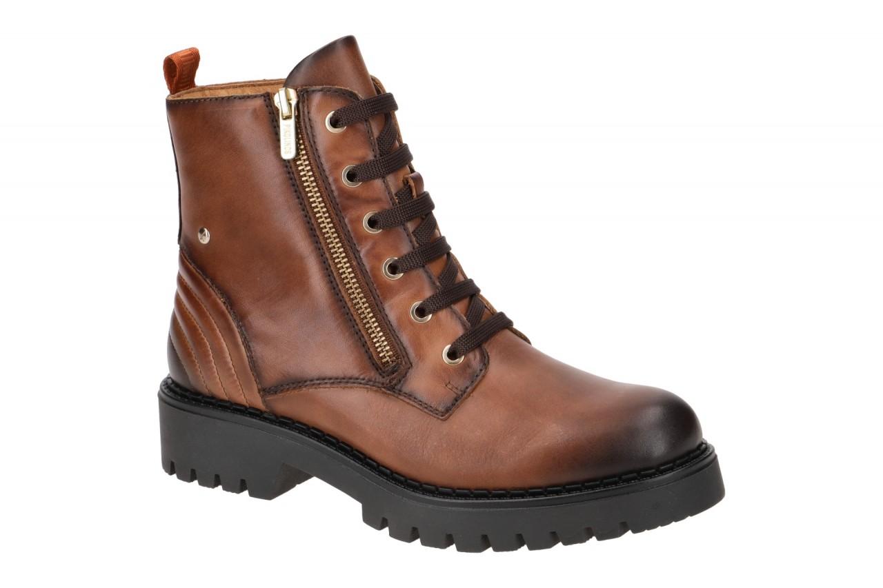 Pikolinos W6P-8560 cuero AVILES Damen Stiefeletten Braun Glattleder 2cm Absatz
