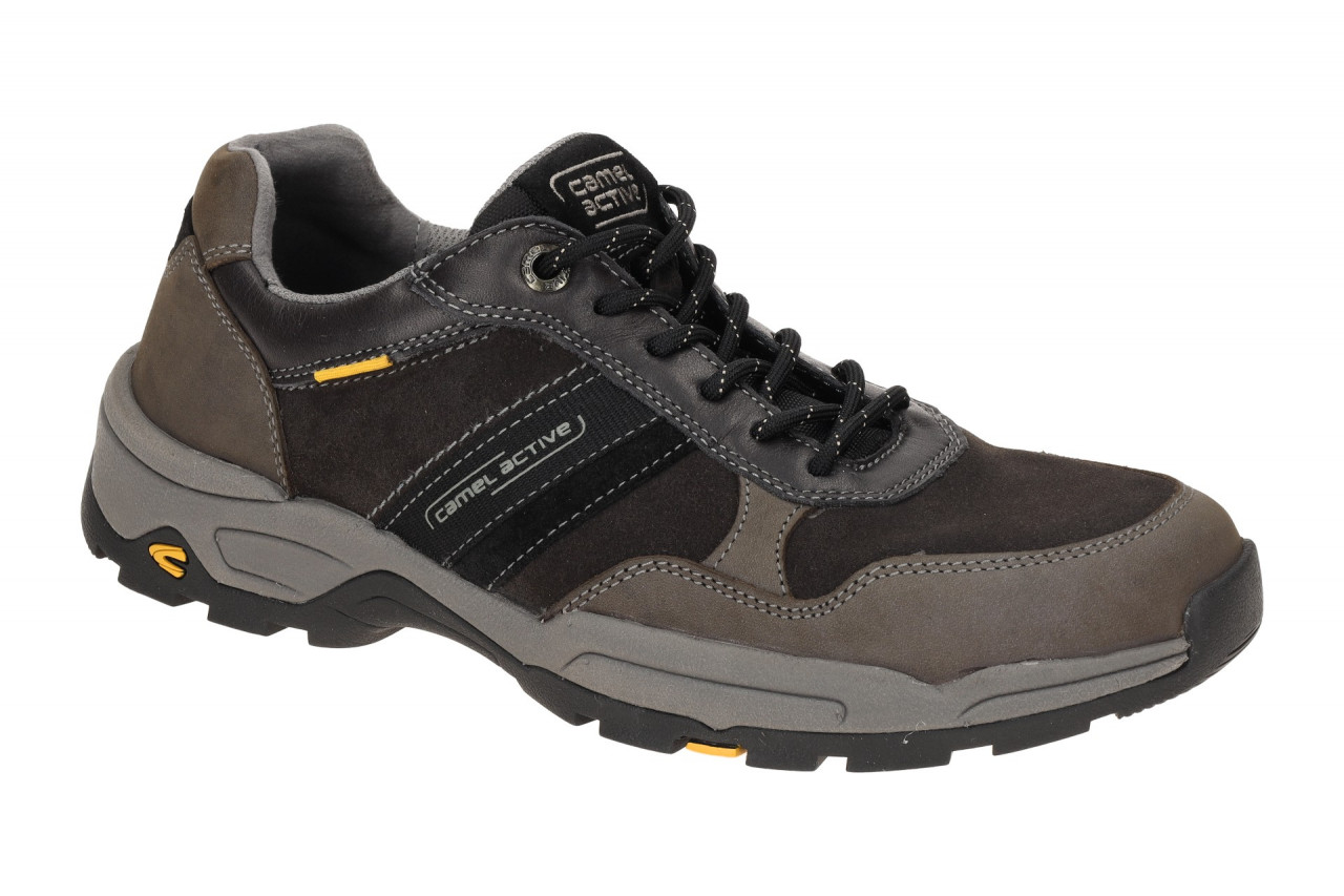 camel active Herrenschuhe CAEV001-402201 EVOLUTION | Grau/Schwarz Velourleder...