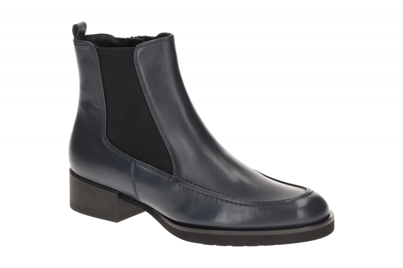 H?gl 2913 Damen Stiefeletten nightblue Echtleder Memory Foam Blockabsatz