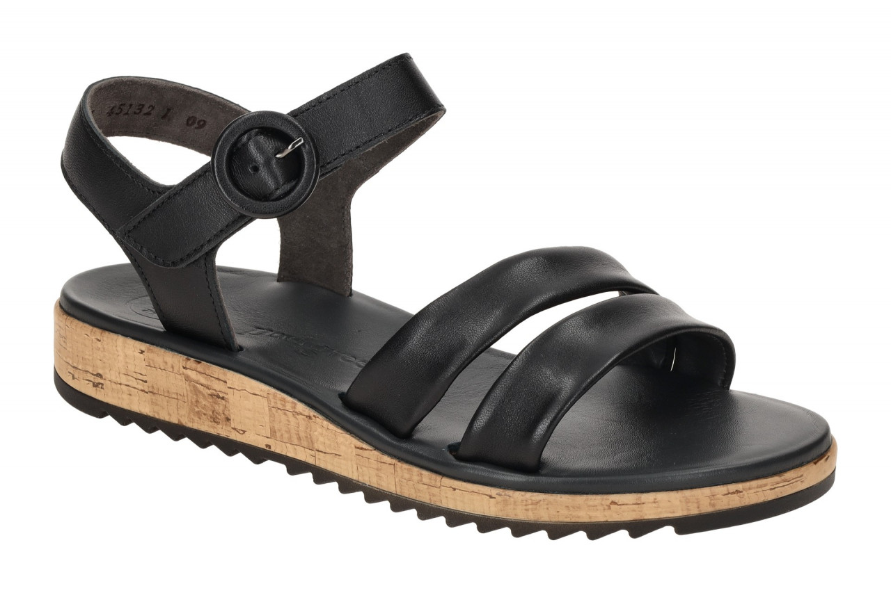 Paul Green 6112-02 schwarz - Riemchen Sandale f?r Damen