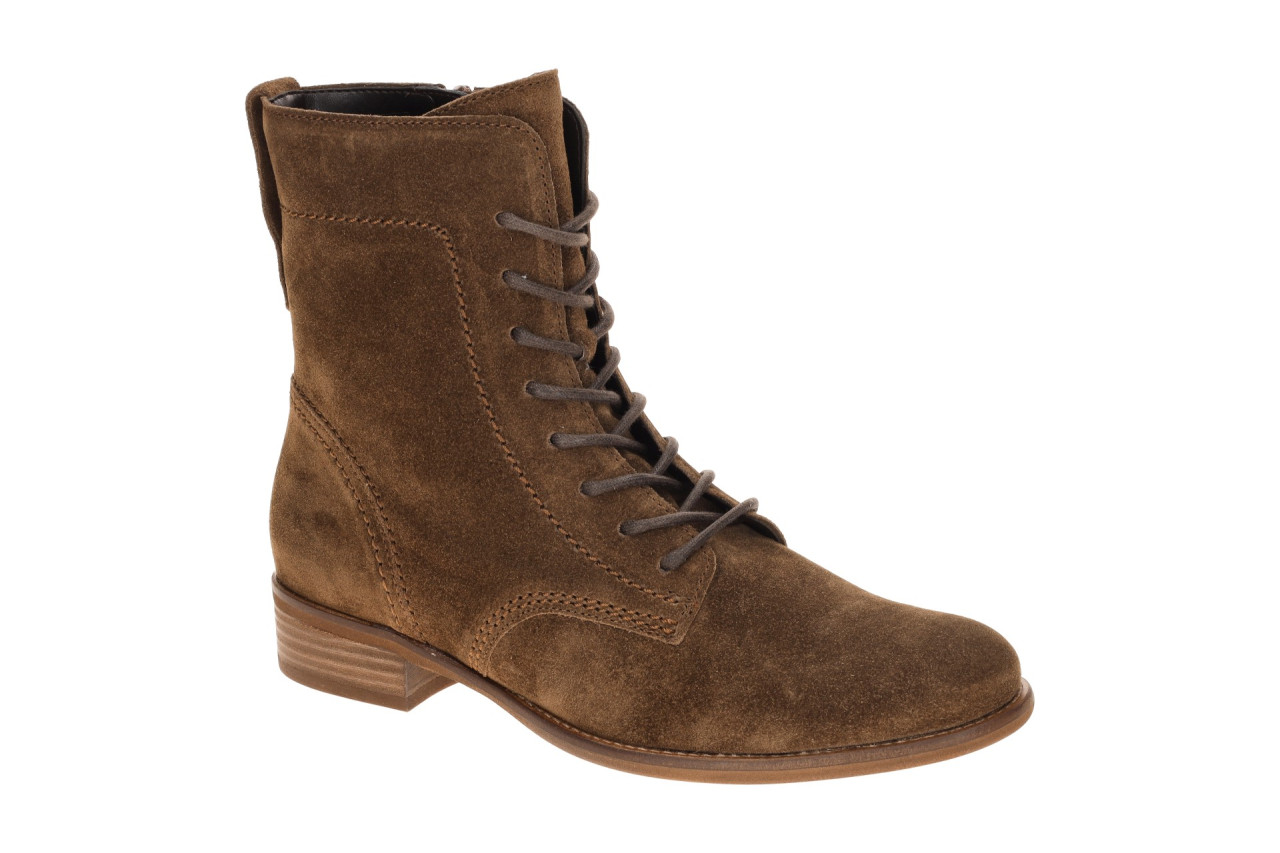 Gabor 8035.01.003 Damen Stiefeletten Whisky Braun Velour Blockabsatz