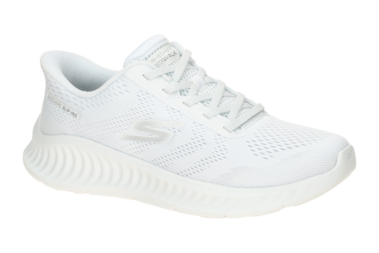 Skechers GO WALK NOW 125643 WHT wei? - sportliche Slipper f?r Damen
