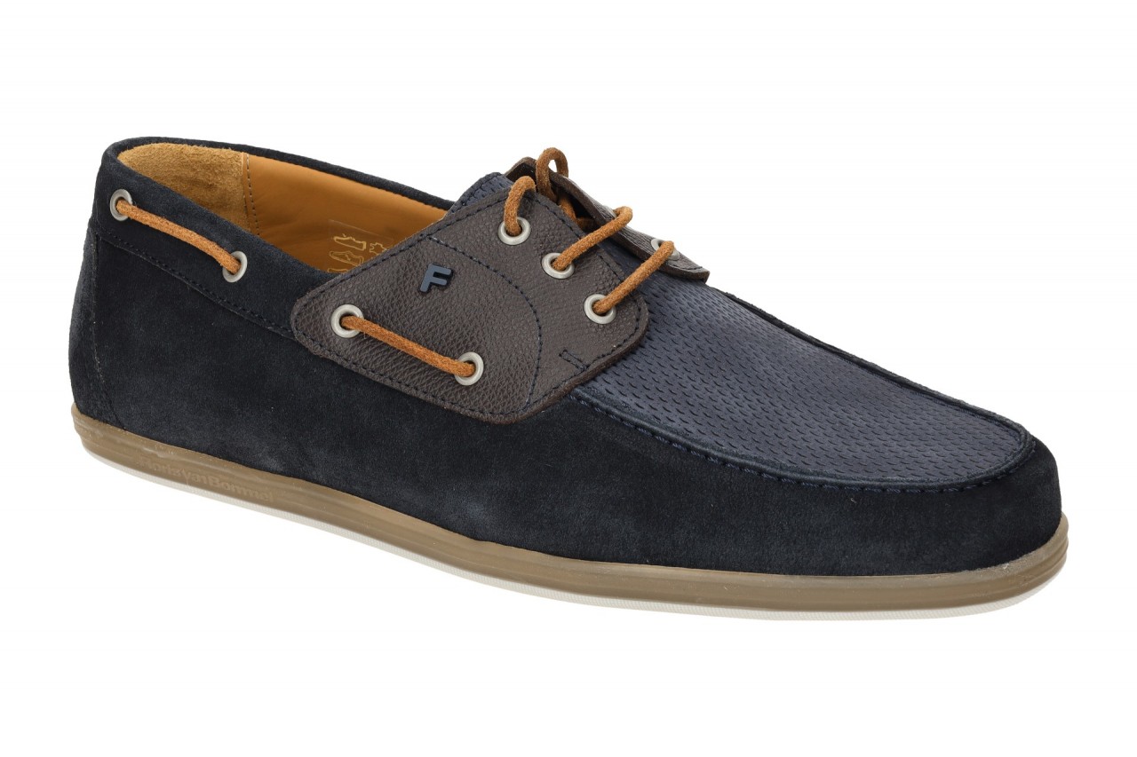 Floris van Bommel FvB 30299-41-01 Dark Blue Herren Mokassin Halbschuhe Echtle...