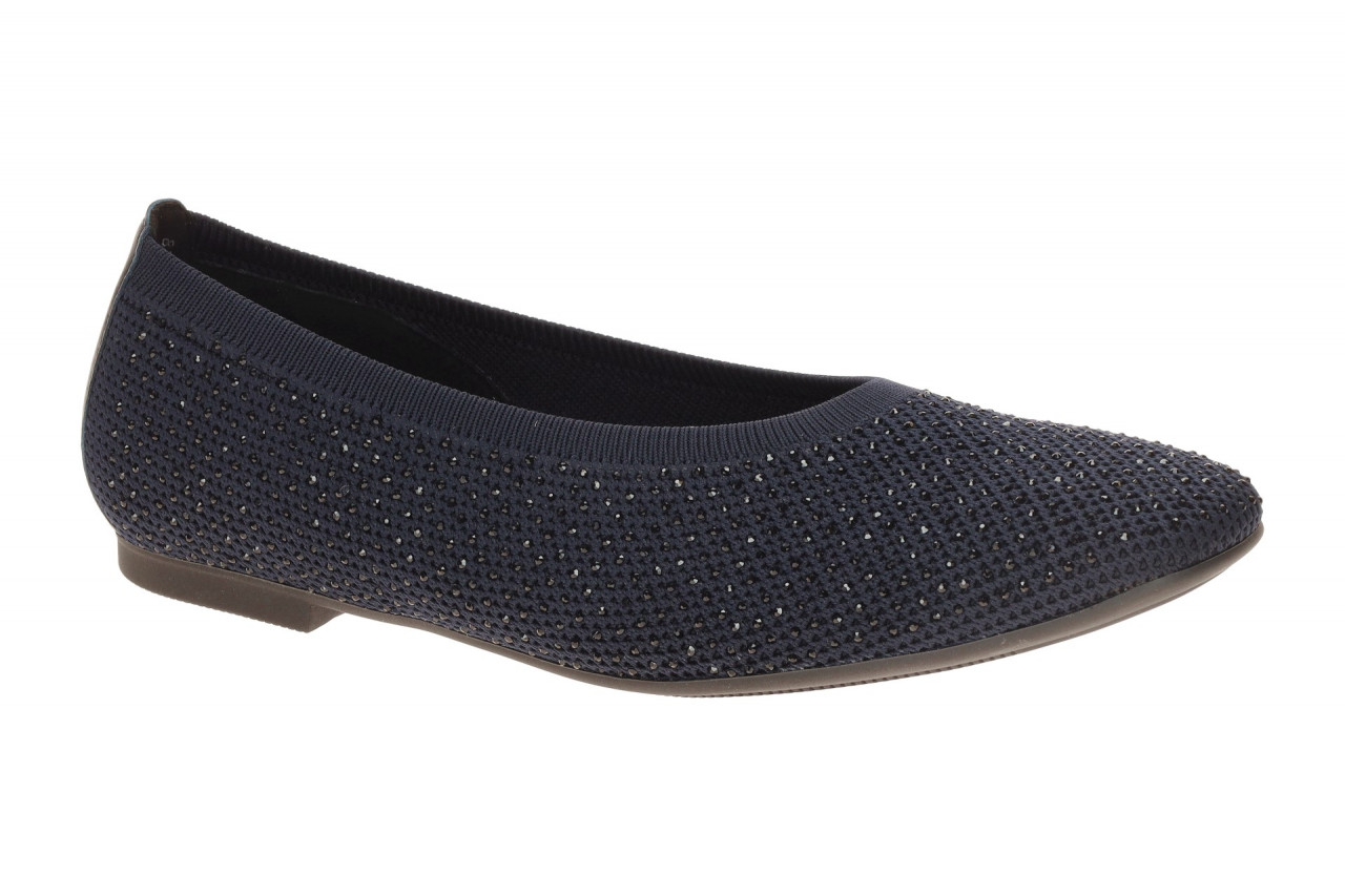 Gabor 84.146 Damen Ballerinas Midnight Glitter Blau - Echtleder Fu?bett
