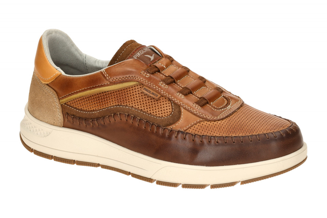 Pikolinos Herrenschuhe M7W-6423C1 cuero braun bequeme Slipper Halbschuhe