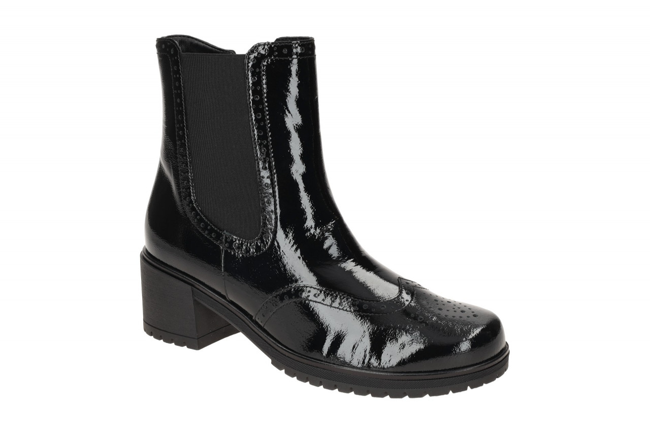 Gabor 54.680 Schwarz Damen Stiefeletten - Brogue Ankle Boots