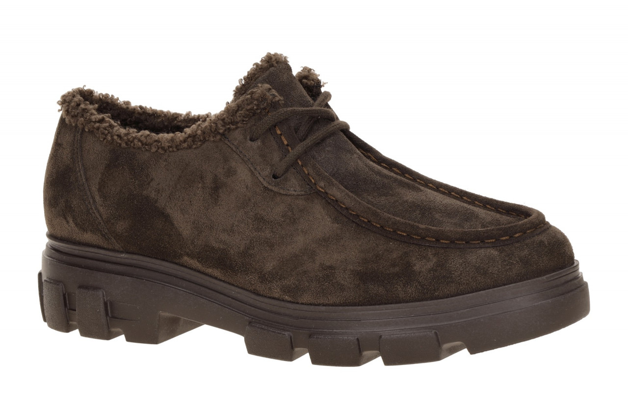 Paul Green Damen Schn?r-Halbschuhe 1246-002 mocca Braun Winter Schuhe mit War...