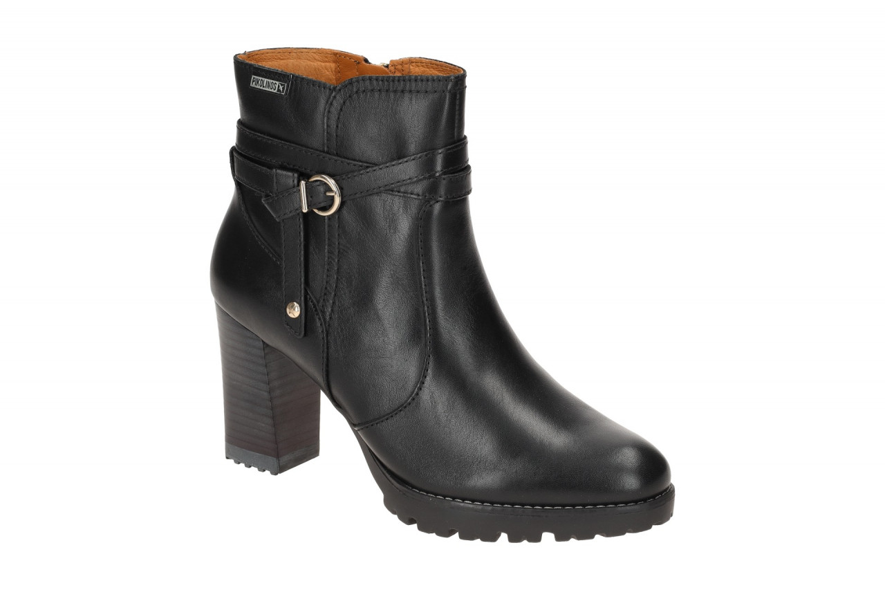 Pikolinos W7M-8806 Connelly Damen Stiefeletten Schwarz 7cm Blockabsatz