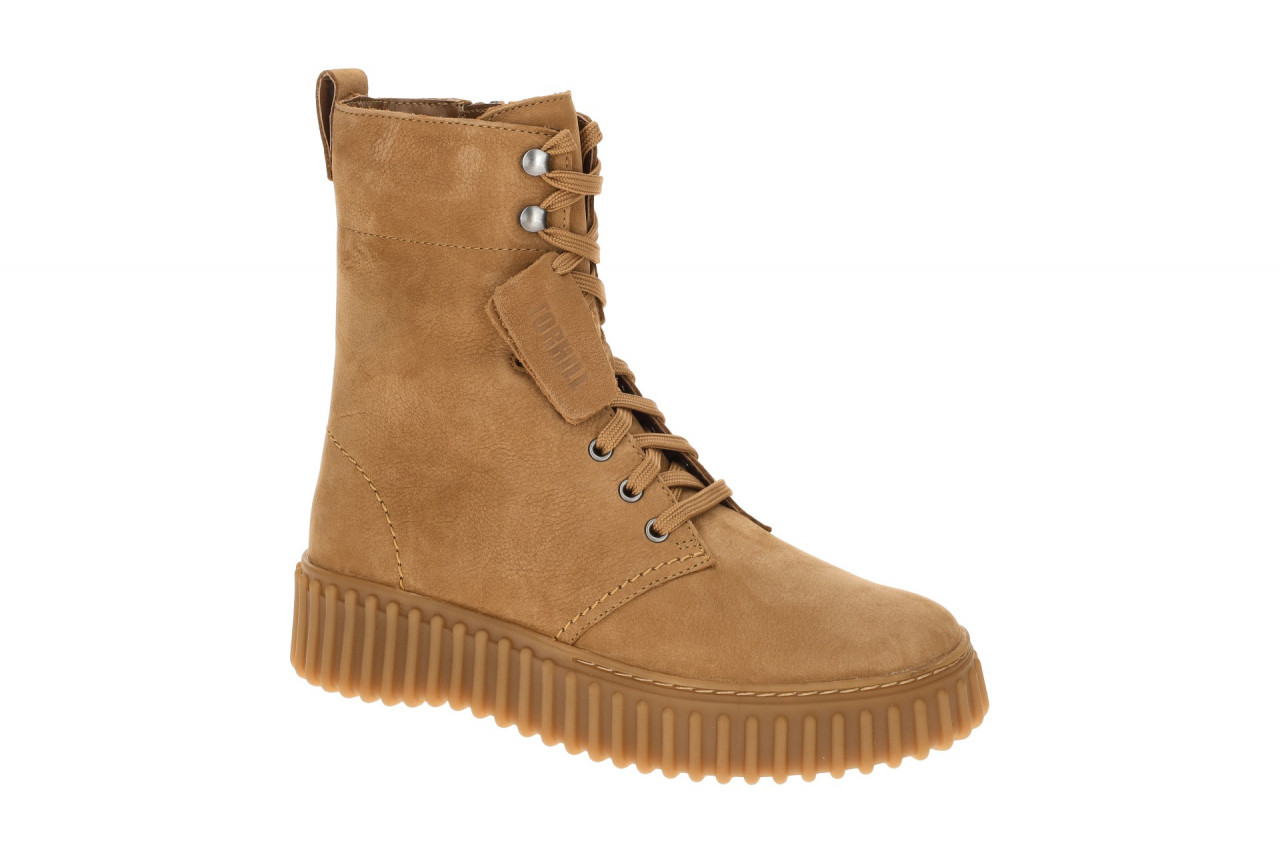 Clarks 26182917 4 TORHILL STYLE Damen Stiefeletten Braun light tan bequeme La...