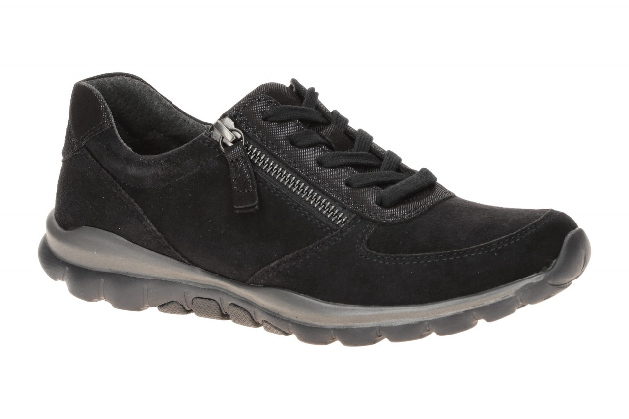 Gabor 76.968.26 Damen RollingSoft Sneaker Blau Pazifik Leicht Flexibel Schn?r...