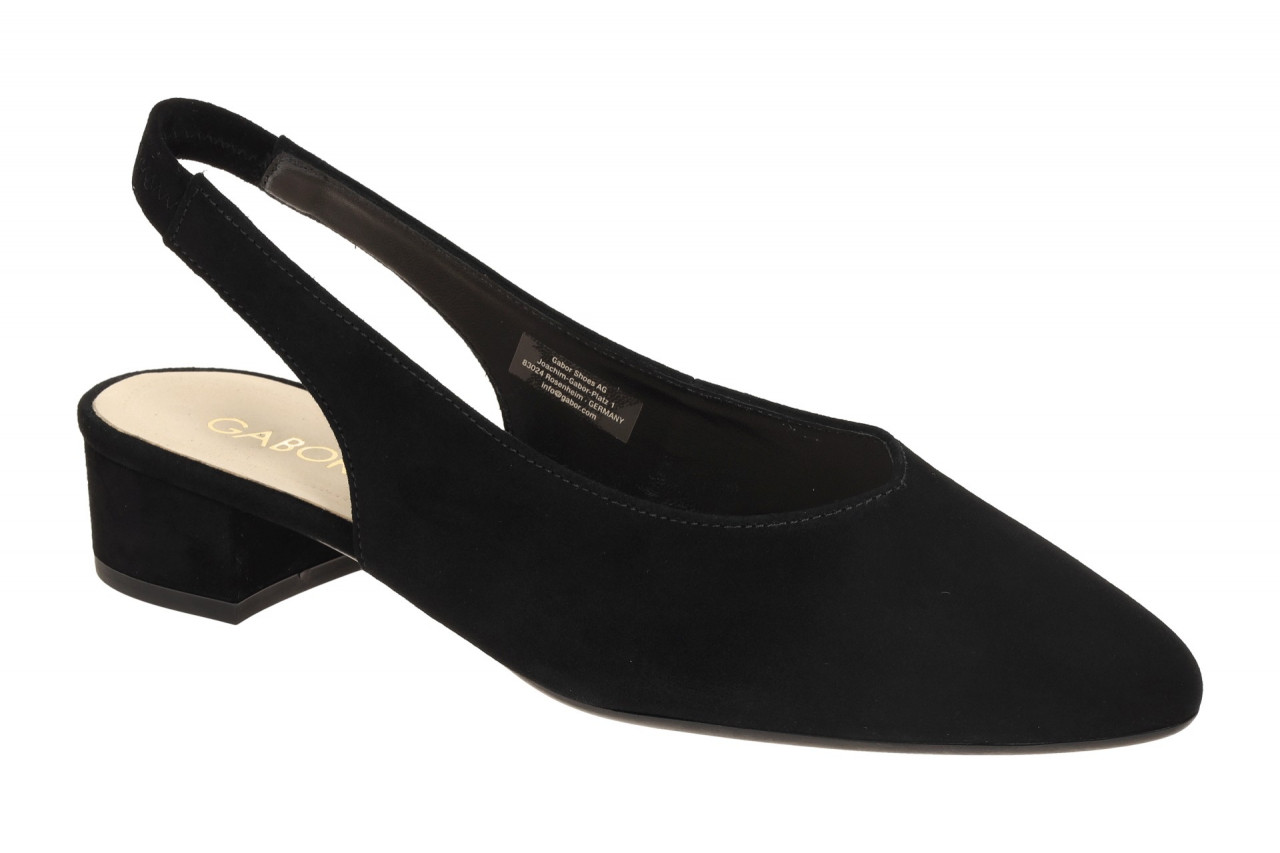 Gabor 81.520.17 schwarz - Sling Pumps f?r Damen