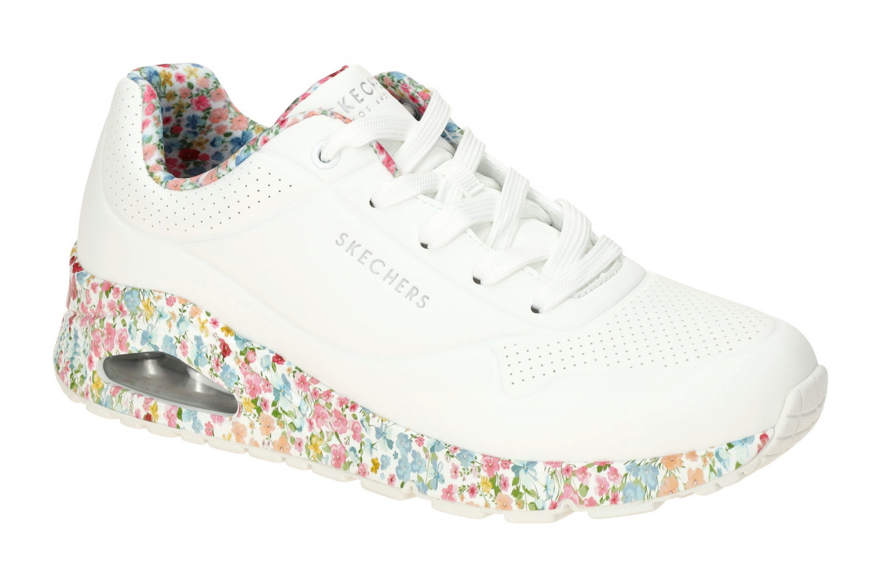 Skechers 155583 WMLT UNO - MAJESTIC GARDEN Damen Halbschuhe Wei?/Multi Air Co...