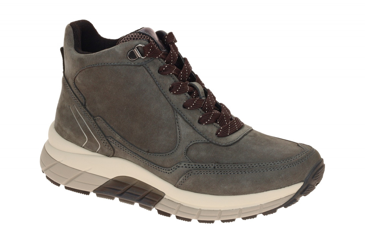 Gabor 76.805.40 Komfort Damen Stiefeletten Grau Espresso Nubuk Wedge Absatz S...