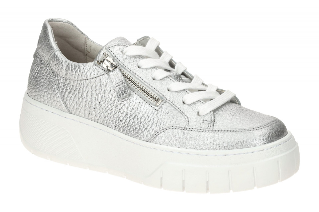 Gabor 63.220.61 Silber Bequeme Schn?r-Halbschuhe XL-ExtraLight Plateau
