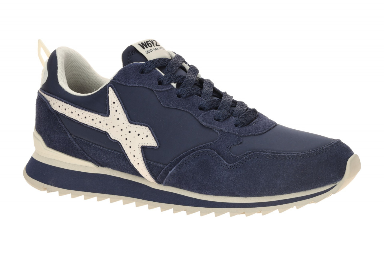 W6YZ 2013560_Jet Herren Sneakers navy/white Velourleder Textil Gummisohle