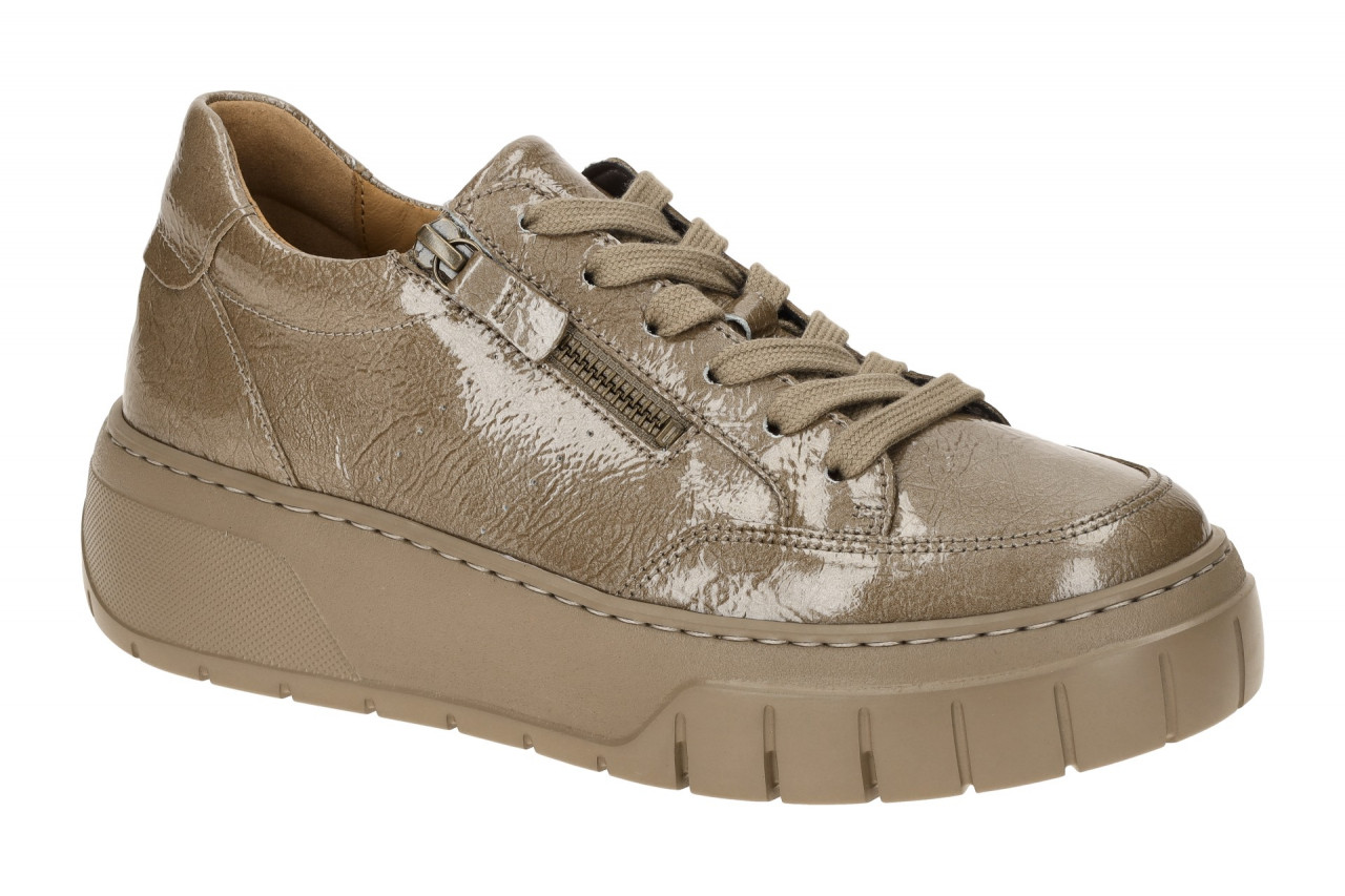 Gabor 73.220.94 Damen Schn?r-Halbschuhe Plateau Sneaker Braun-Taupe bequem mi...