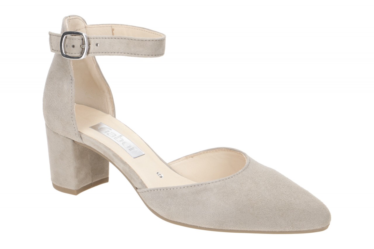 Gabor 61.340.12 grau - Riemchen Pumps f?r Damen