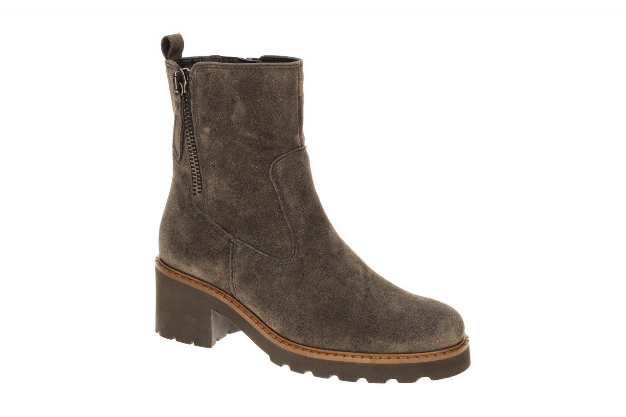Gabor 76.631 Damen Stiefeletten Braun Dreamvelour Blockabsatz