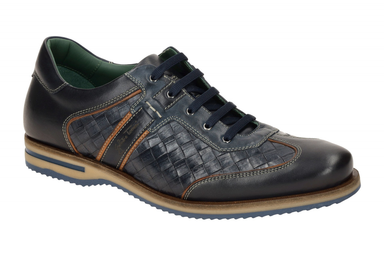 Galizio Torresi Herrenschuhe 312918 navy - Echtleder Schn?rschuhe - weich gep...