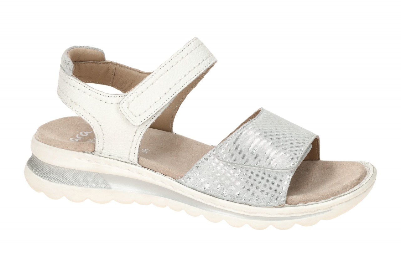 ara Damen Sandale TAMPA 12-47207 13 Grau/Weiss Nebbia, High-Soft Innenfutter ...