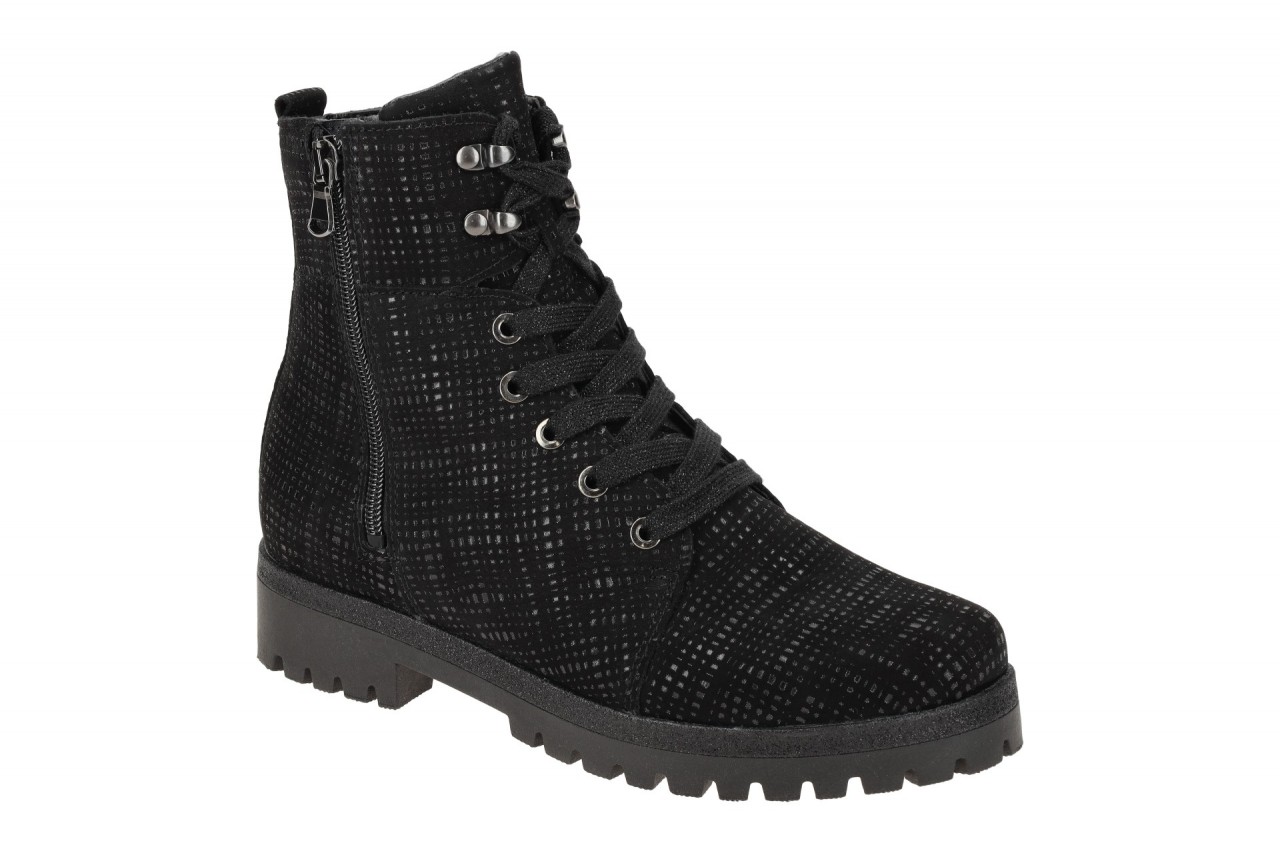 Waldl?ufer Damen Stiefeletten 338813 Schwarz bequeme Boots