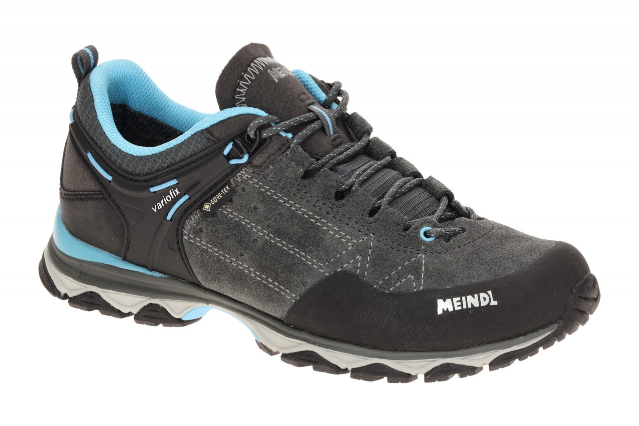 Meindl 3937 59 Ontario Lady GTX Damenschuhe in Grau/Graphit/Azurblau - Wasser...