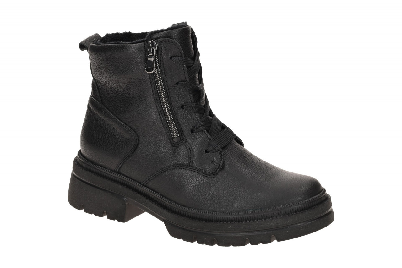 Waldl?ufer 930802 Damen Stiefeletten Schwarz H-AMARA Weitabsatz