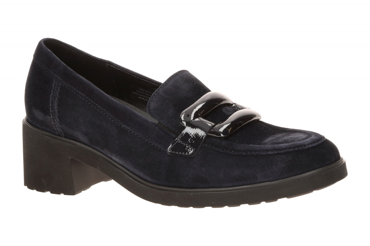Gabor 4007.02.002 Damenschuhe dunkelblau Velour Rauhleder Slipper Plateau Absatz